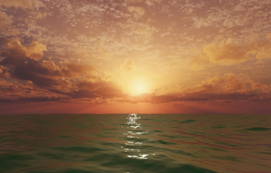 The Aquatic Messenger Ocean Sunset